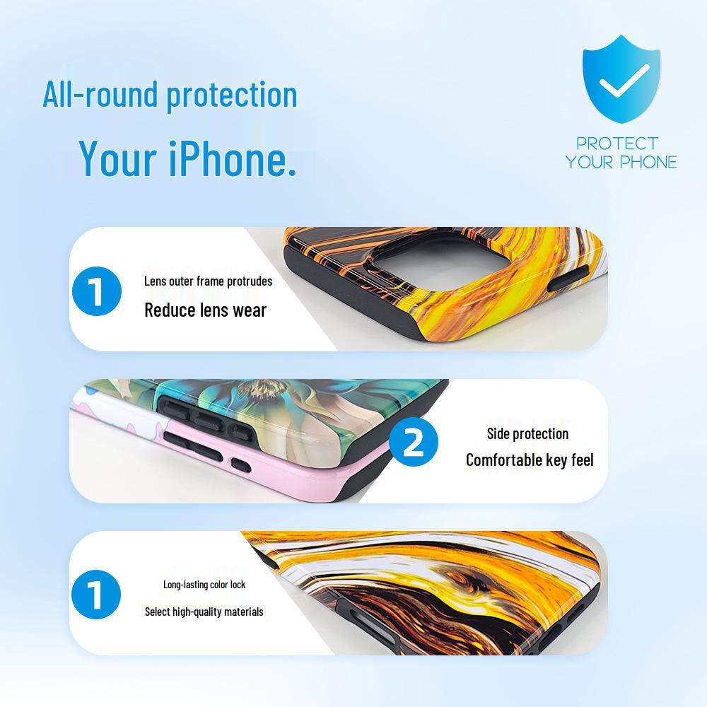 iPhone 16 Film Coating Two-in-One Heat Transfer Sublimation Case for Apple Promax