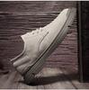 Men's European-Style Casual Round Toe Leather Shoes, Versatile Outdoor Low-Top Design