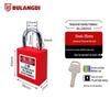 Wanjun Industrial Safety Padlock, Insulated Plastic, LOTO Electrical Lock.