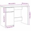 Desk with Storage Black Oak Look 100 x 50 x 75 cm