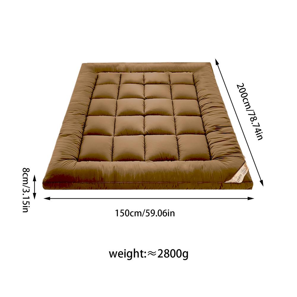 Soft Down Mattress Car Sleeping Mat Tatami Breathable Thickened Non-slip Thickened 8cm 1.2m 1.5m Soft Cushion Quilt Tatami Mat