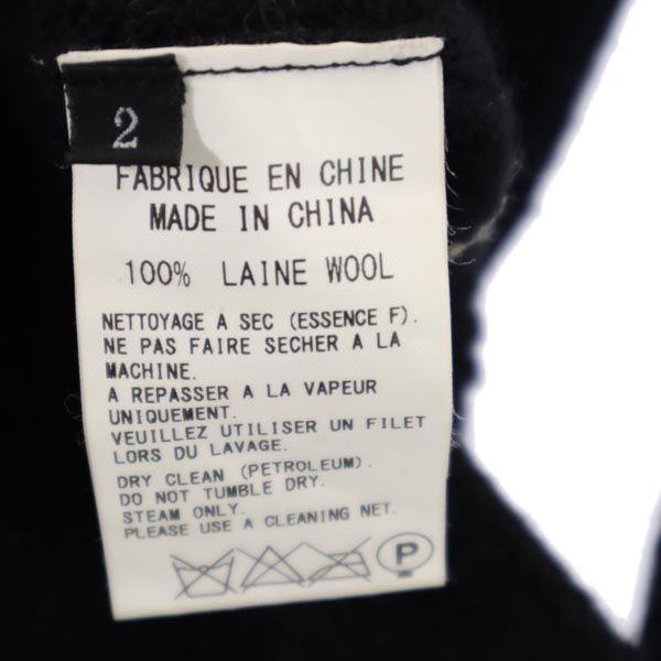 Y's Wool Long Sleeve V Neck Cardigan 2 Black Series Men's Used