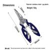 Stainless Steel Multifunctional Bent Nose Fishing Pliers with Scissors and Dyneema Line Cutter