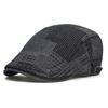 Four Seasons Soft Denim Beret Hat Washed Distressed Peaked Cap Adjustable Cotton Newsboy Cap Vintage Ivy Hats Flat