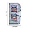 Funny Cow Print PU Leather Wallet Casual Multi Slot Card Holder Fashion Long Zipper Purse