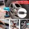 6Pcs Stainless Steel Wire Brush Set Hex Handle Drilling Cleaning Tools for Grinding, Polishing & Rust Removal