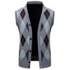 TUCANO Men's Argyle V-Neck Cardigan Sweater Vest