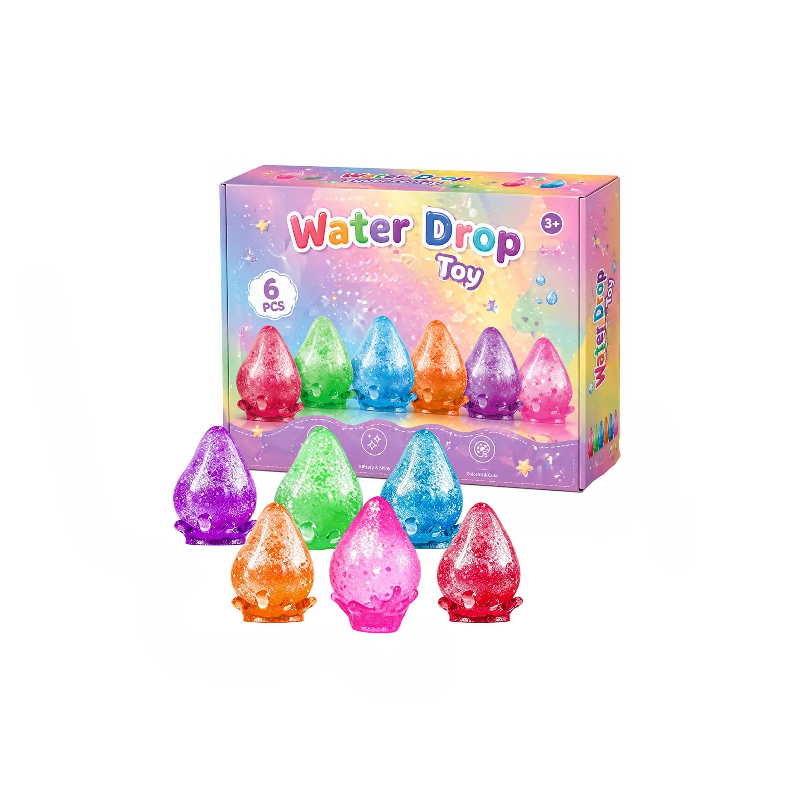 

The Dreamy Water Drop Is A Magical, Smooth, Sensory Toy With A Satisfying Feel And Shiny Stuffing.6pcs One Size