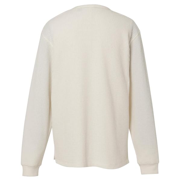 NANGA ECO HYBRID WAFFLE L/S TEE (White, Medium, Size M) NW2311-1G218