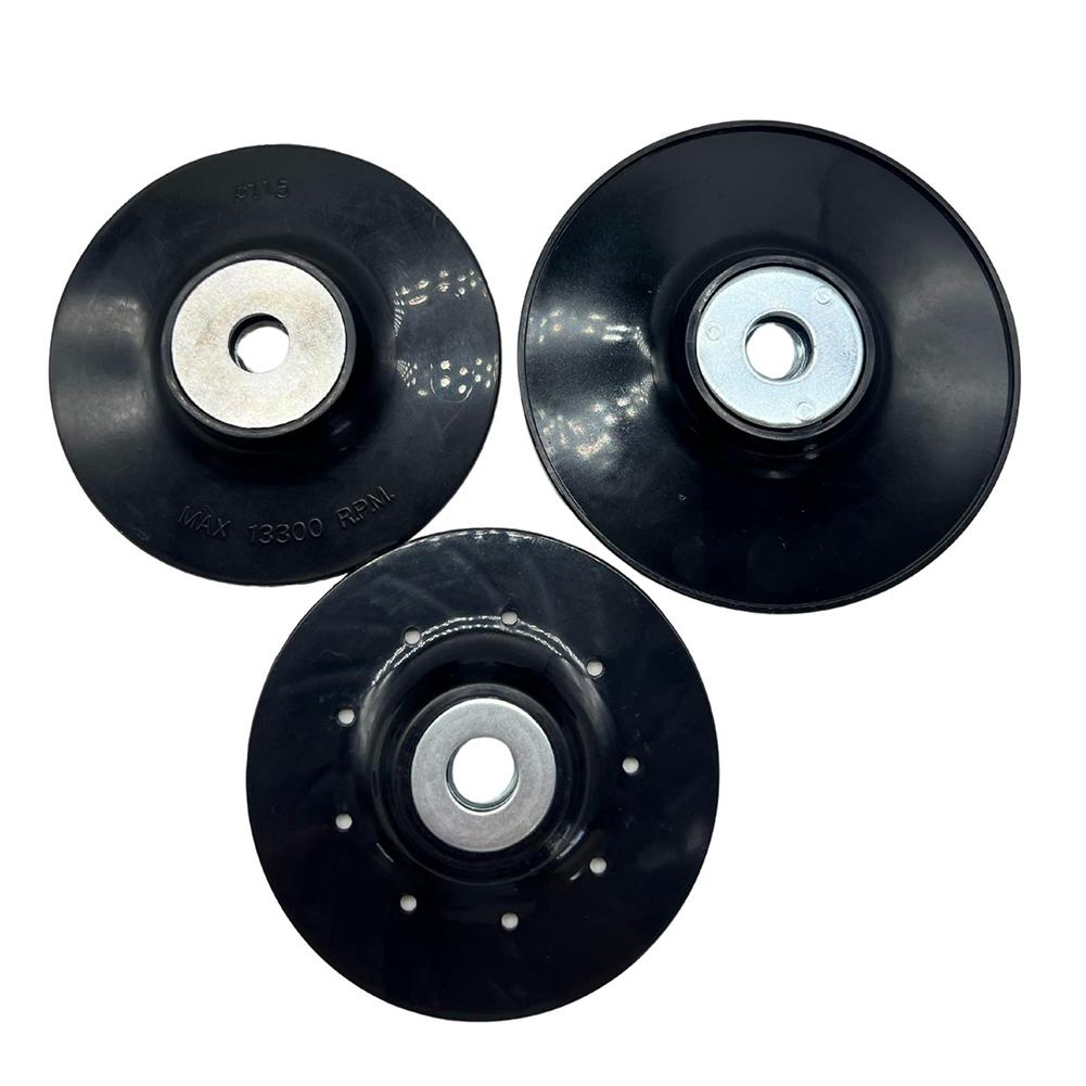 457inch Sanding Disc Backing Pad for Angle Grinders with Secure Attachment and Air Holes to Prevent Overheating During Use