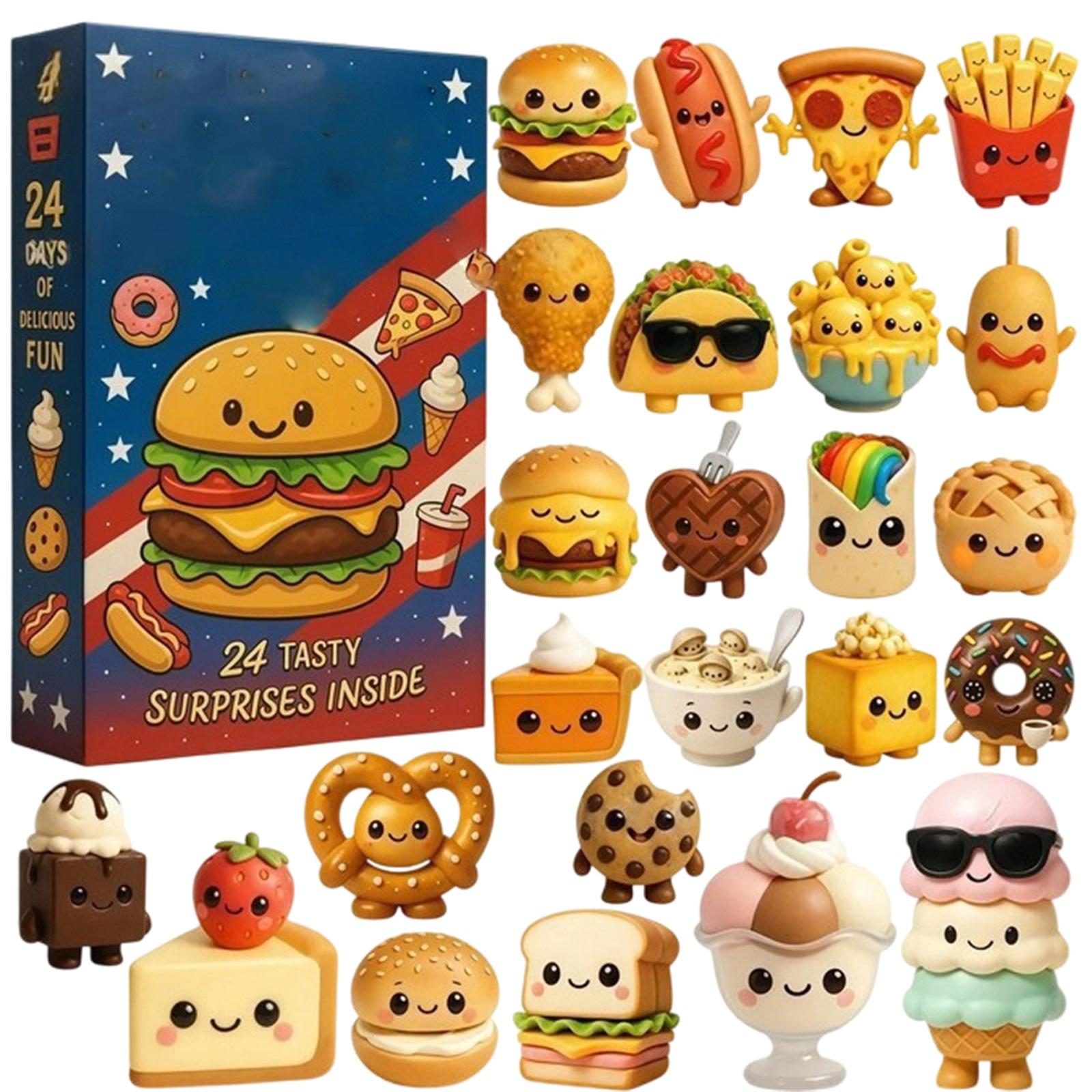 

1 шт. 2D Календарь прибытия еды Украшение на елку Акриловая подвеска One Size