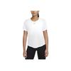 Nike Solid Color Casual Running Short Sleeve Breathable Quick Dry T-Shirt Women Tops White DD0639-100