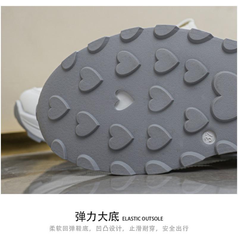 Women Breathable Thick Sole Height Increasing Versatile Korean Style Casual Sports Sneakers