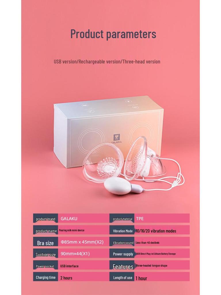 GALAKU Nipple Stimulator: Vibrating & Massaging Breast Teaser for Adults