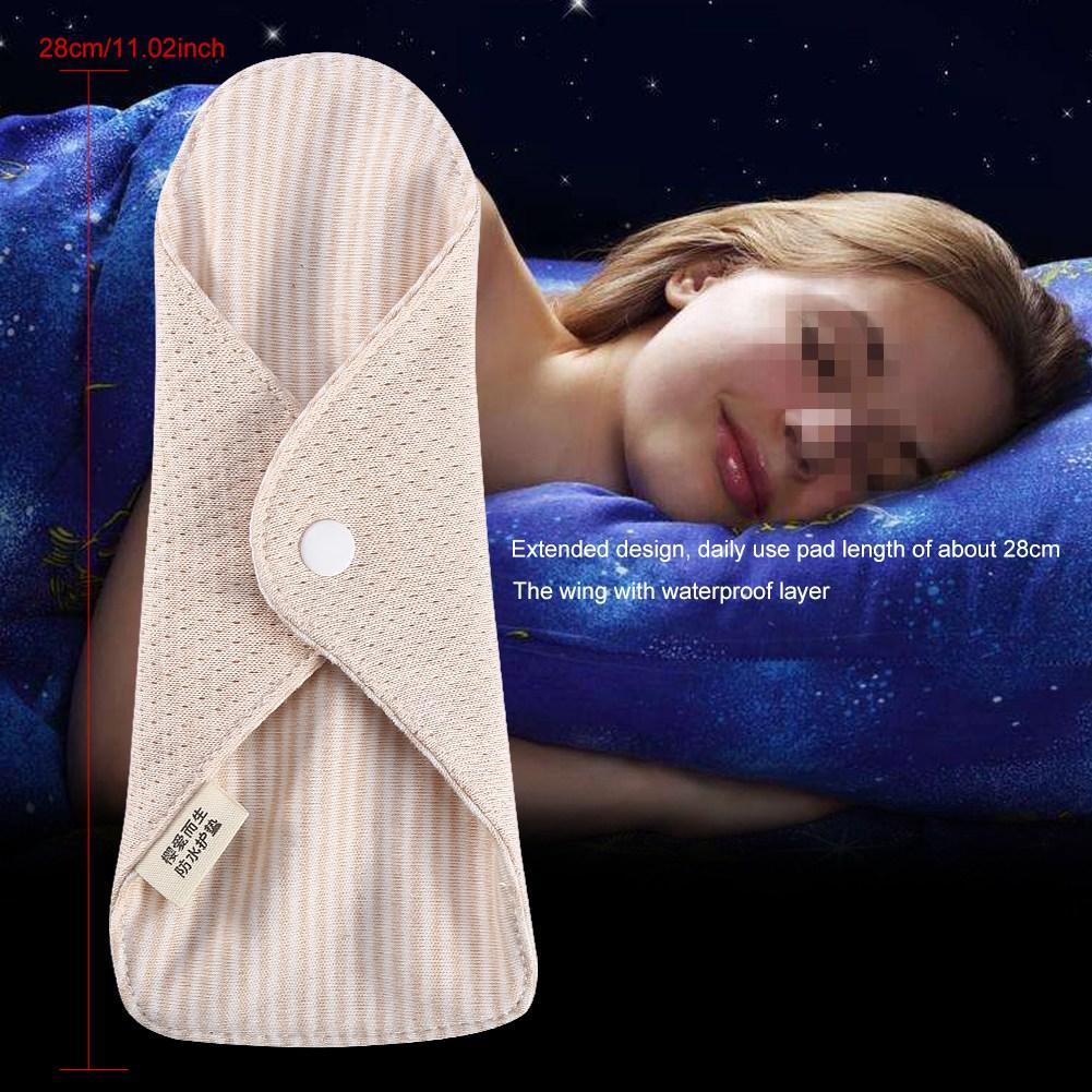 7.5 x 2.6inch Reuseable Women Feminine Sanitary Napkin Washable Pantiliner Cloth Menstrual Pad