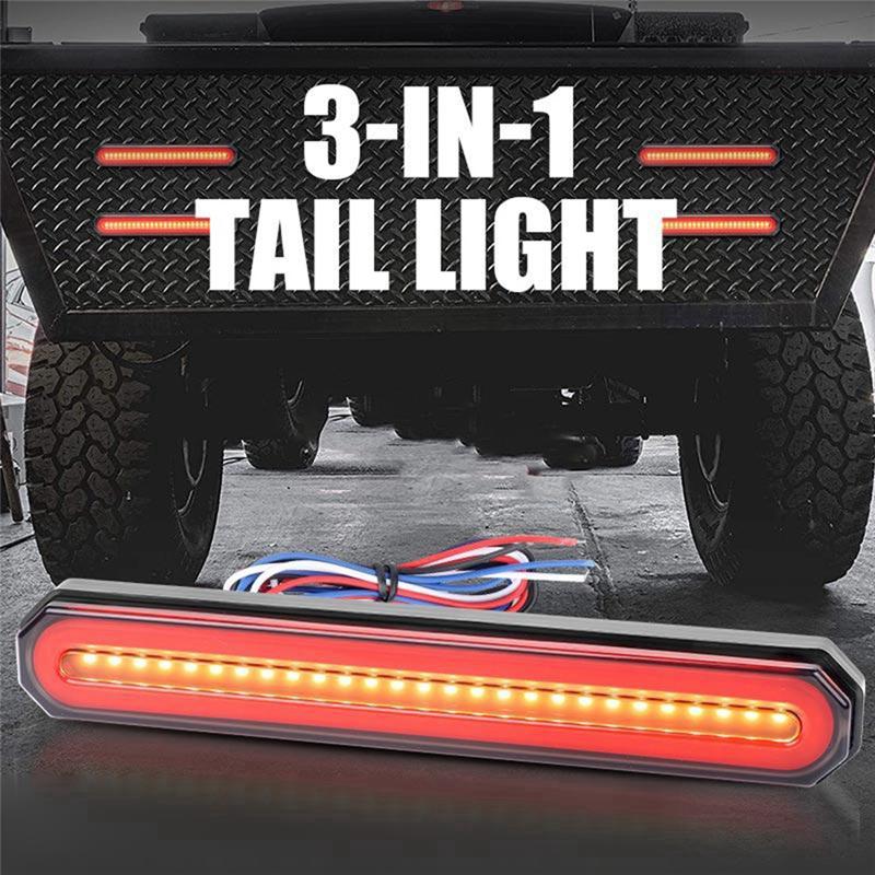 2X Oval 9 Inch LED Stop Turn Tail Brake Lights Truck Trailer Flowing DRL Lamp For Truck Trailer ATV UTV Car Auto 12V 24V