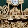 3D 3D Puzzle Gift House Wooden Puzzle Concentration Improvement DIY Puzzle Model House, Korean popular puzzles