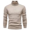 Mens Turtleneck Knit Sweater Casual Long Sleeve Pullover Fall Winter Slim Fit