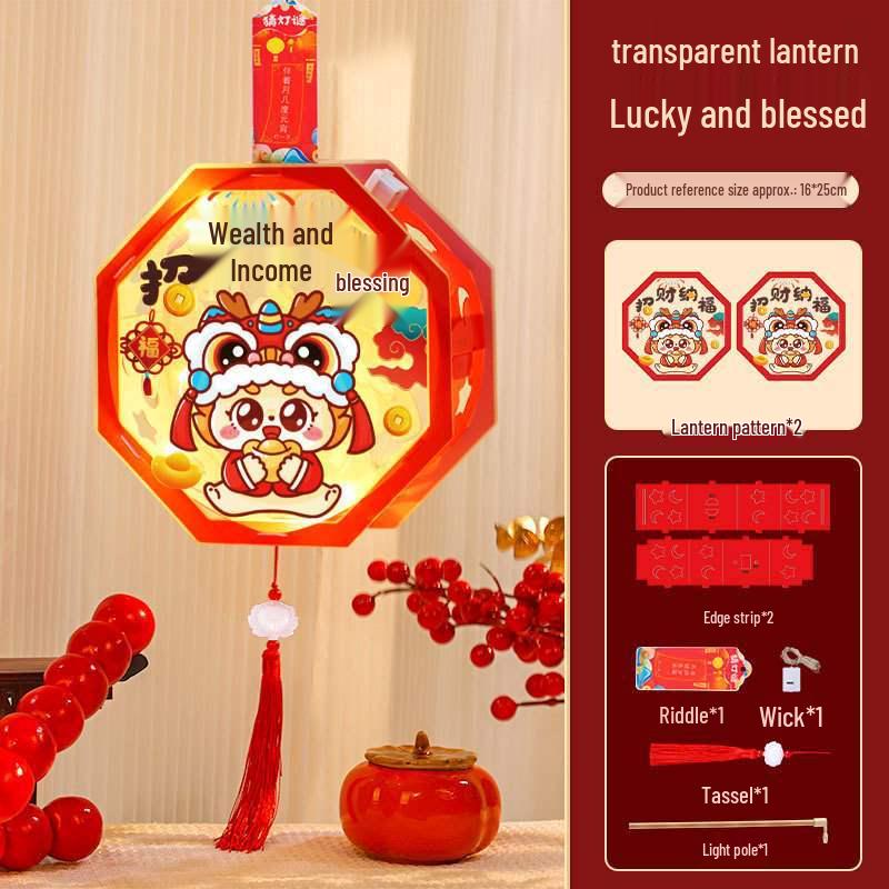 Mid-Autumn Festival DIY Rotating Lantern Craft Kit for Kids