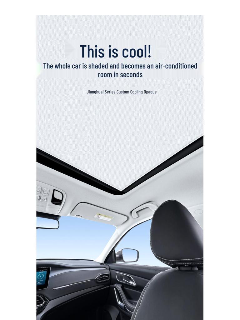Electro-adsorption Sunshade Curtains for JAC Refine S7, Sihao X8, RF8 - UV Protection