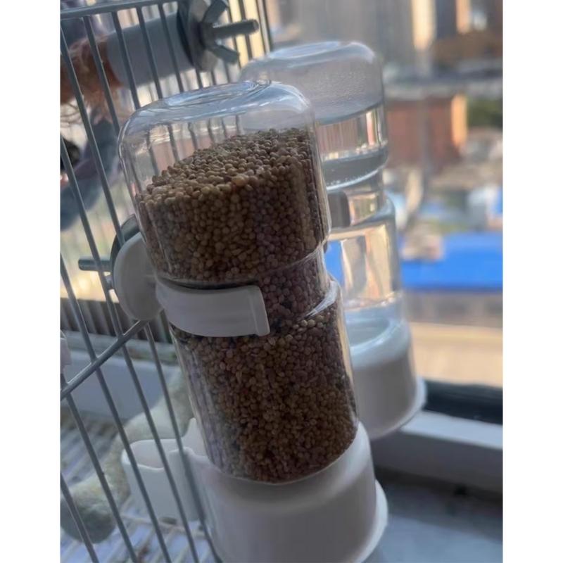 2PCS Automatic Auto Waterer For Parrots Budgies Cockatiels Safe Plastic Water Dispenser Feeder Easy Maintenances
