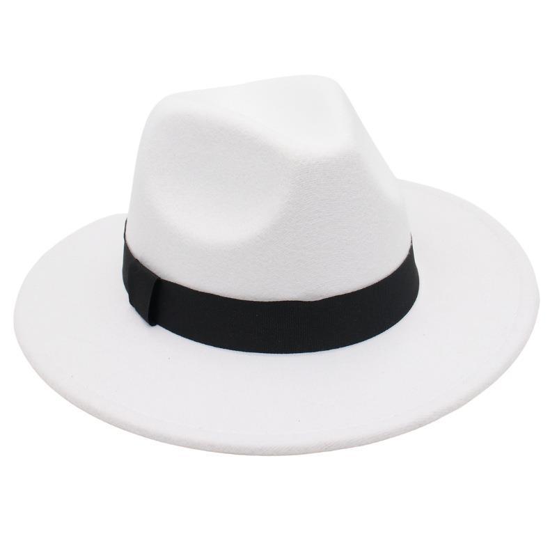 Shanghai Fedora Hat Tie-Dye Top Hat Jazz Hat Men And Women Felt Hat Temperament Woolen Hat Trend