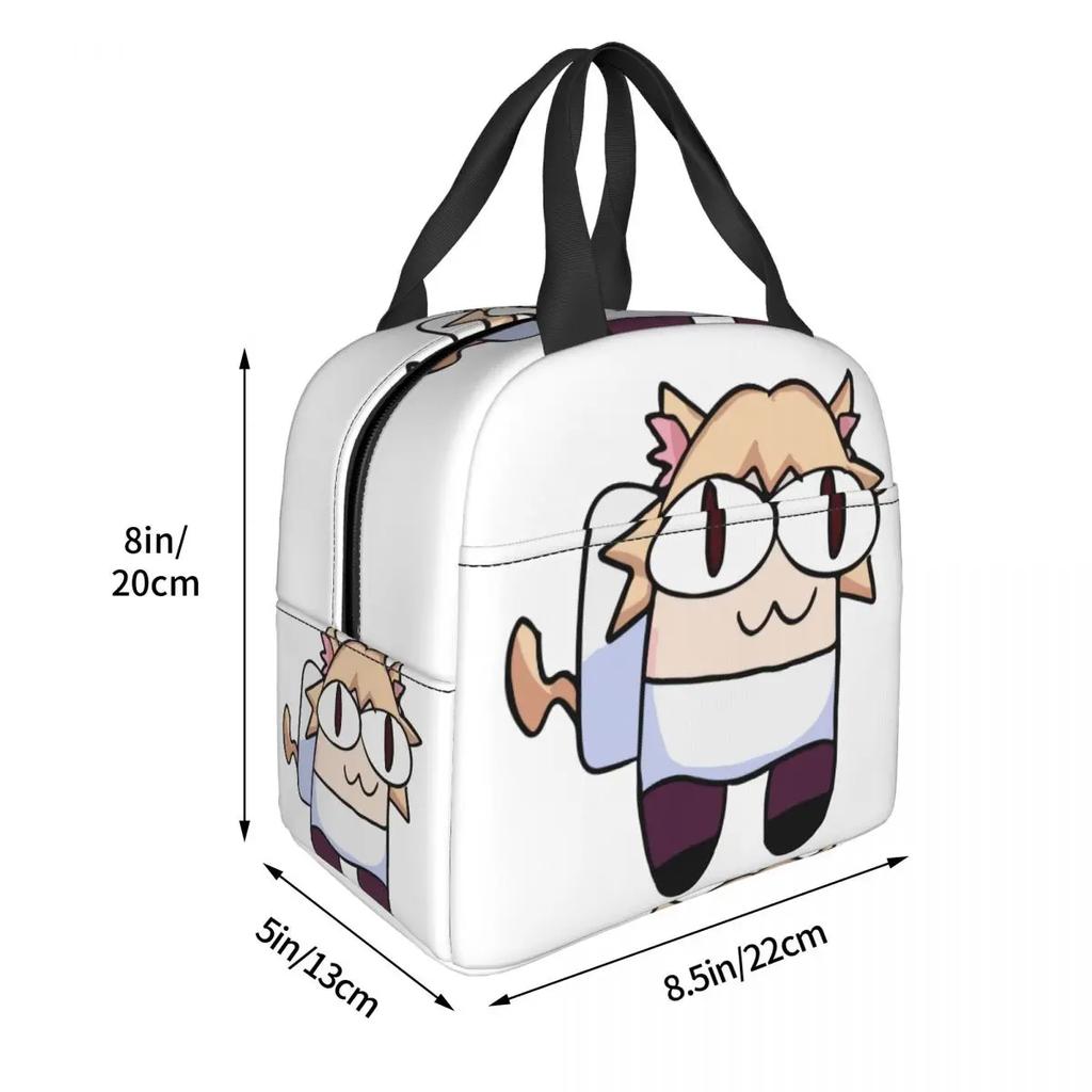 Custom Funny Neco Arc Lunch Bag Men Women Cooler Warm Insulated Lunch Box for Student School Thermal Bags lunchbag