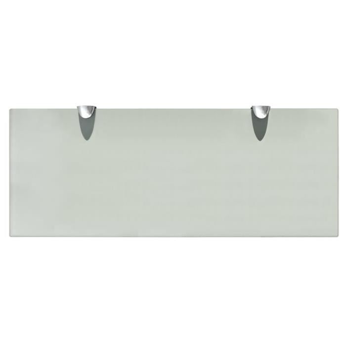 VidaXL Étagères murales 2 pcs Verre 50 x 20 cm 8 mm