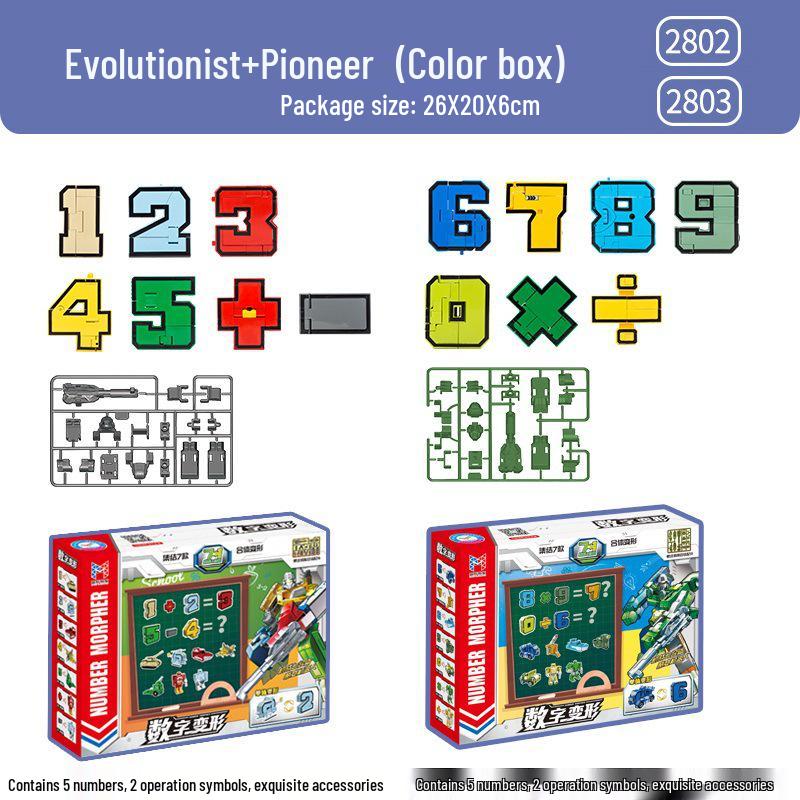 Dinosaur Robot Transformation Toy Set for 6-Year-Olds