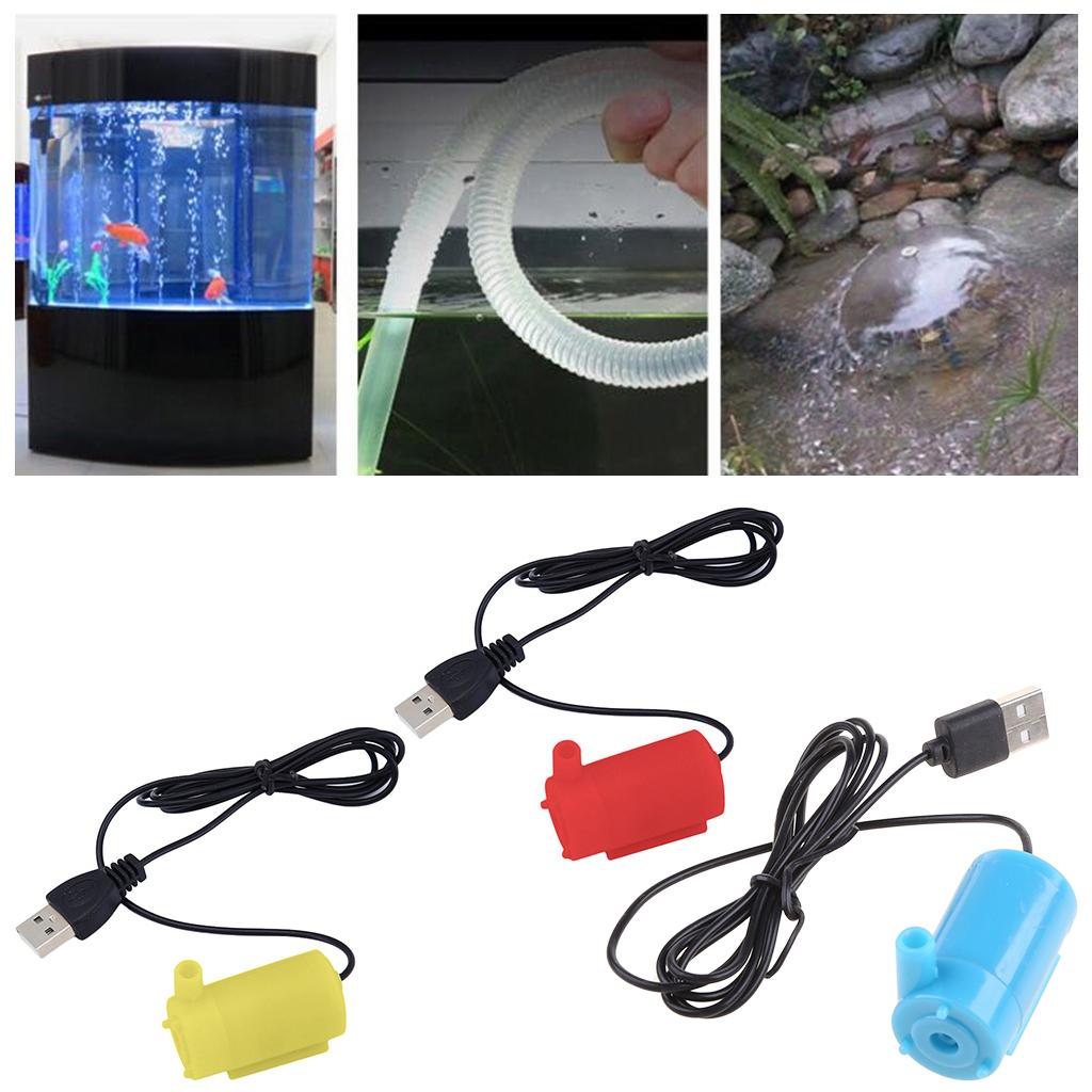 Micro Submersible Water Pump Fish Tanks Aquarium USB Powered for DC 5V 2-3L/min Mini Motor Water-pump