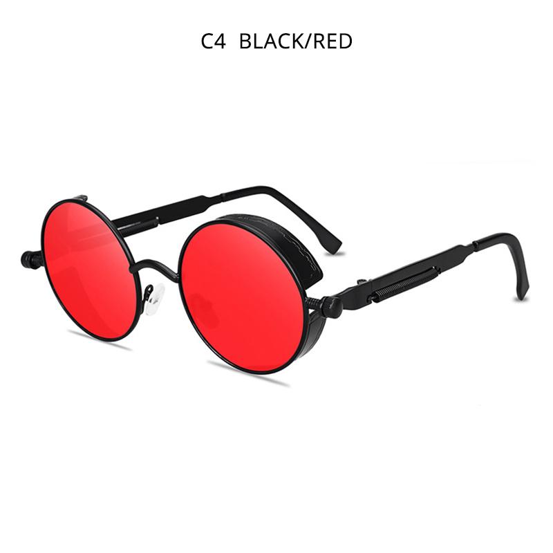 Classic Steampunk Sunglasses Men ladies Retro Gothic Round Male's Sun Glasses Fashion Punk Party Driving Shades