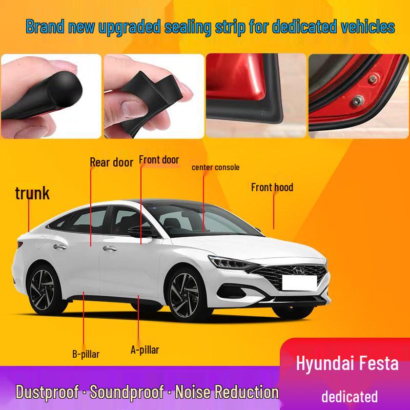 Sound Insulation & Sealing Strips for Fiesta/Electric Cars: Dustproof & Noise Reduction
