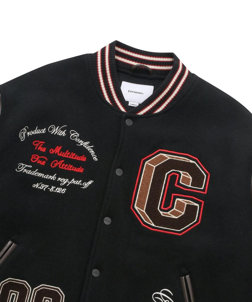 COVERNAT 24Fw College C Wool Varsity Black