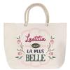 Beach Bag - PLANETEE - Laetitia the Most Beautiful - Large Size - Rope Handle - Cotton, Made In France