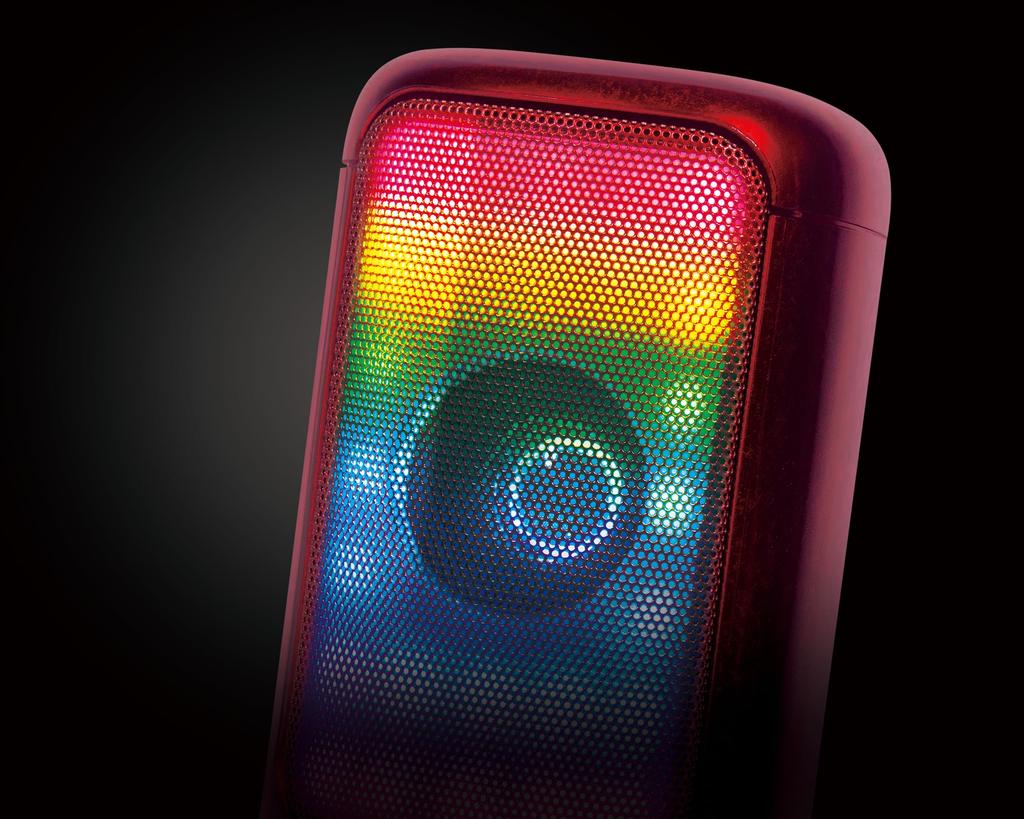 GRAV Portable Party Speaker RE Red Bluetooth Speaker GRV-PS05WC