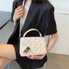 Small bag women's new shoulder messenger bag simple chain small bag fashion casual diamond women's bag small square bag