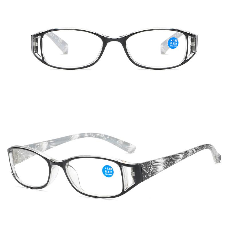 Okulary do czytania o wysokiej rozdzielczości Presbiopijne Retro Soczewka Lupa Okulary Męskie Wzór Dioptrie +1.0~+4.0 Moda Przenośne Damskie