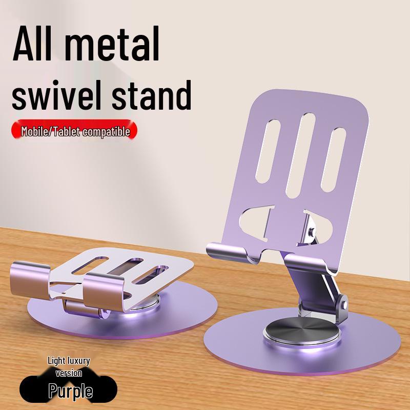 Foldable & Rotatable Metal Phone and Tablet Stand with Custom Logo