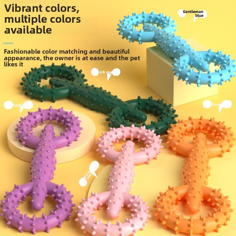 Suministros para mascotas, Juguetes para masticar para perros, Juguetes para la dentición de mascotas, Anillos para tirar, Cepillos de dientes para perros, Juguetes interactivos divertidos para perros