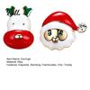 Asymmetric Santa Claus Elk Jewelry 1 Pair Christmas Stud Earrings for Women, Cute Enamel Alloy Studs And Reindeer Earrings, Holiday Gifts Xmas