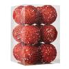 6/12pcs 8/10cm Christmas Ball Glitter with Sequins Festive Decorative Ball Foam Christmas Tree Hanging Ornaments