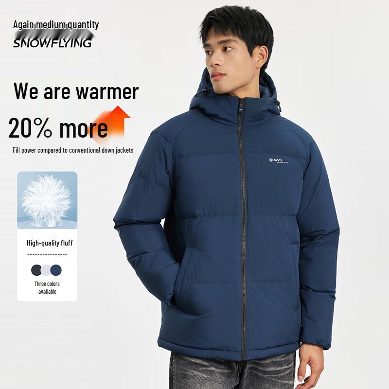 XUEZHONGFEI Men's Short Warm Windproof Down Jacket
