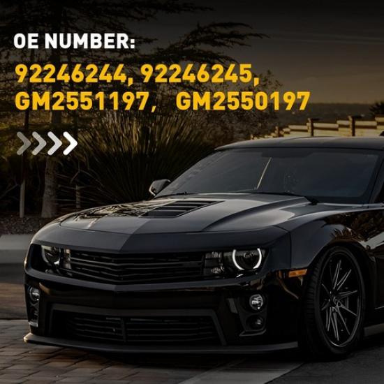 For 10-15 Chevy Camaro Bumper Side Marker Lights Reflector Amber GM2550197 EOA