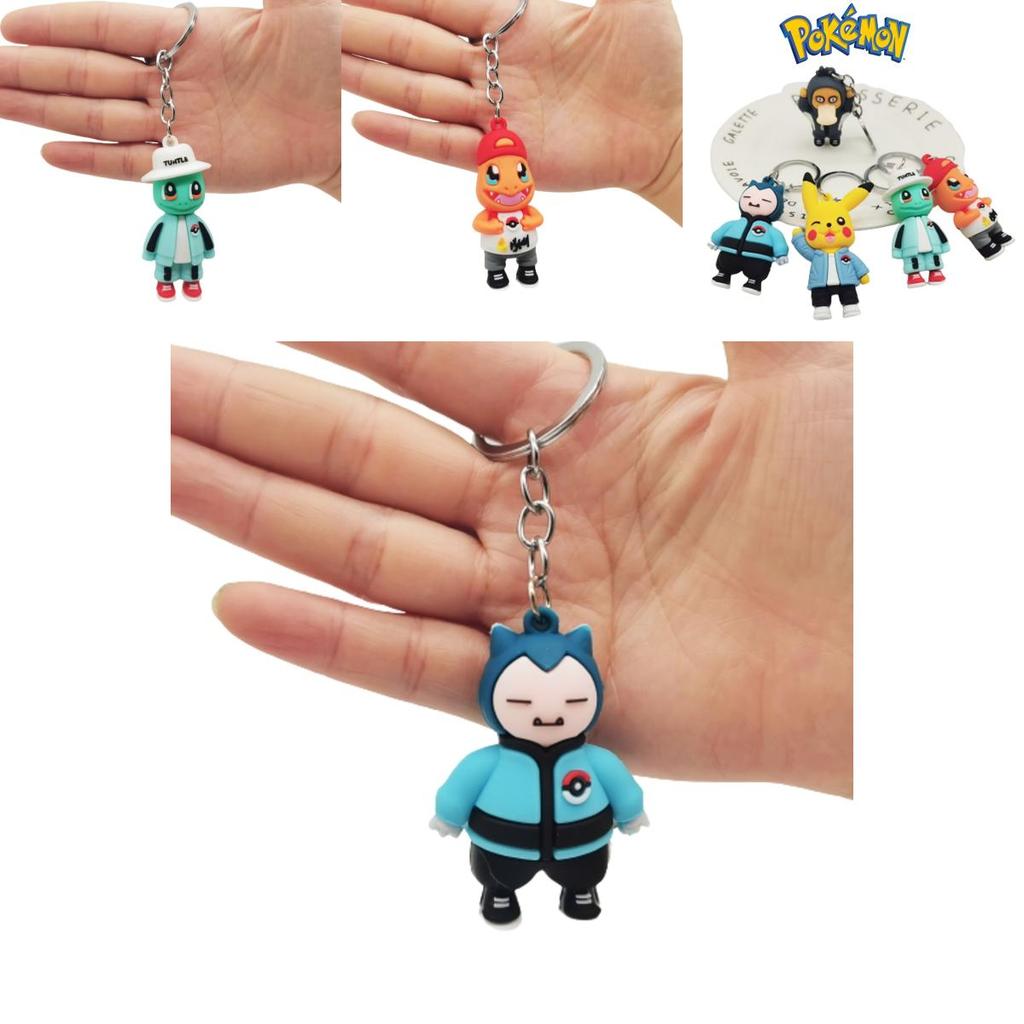 Adorable Pokemon Pikachu Squirtle Keychain Toy For Kids And Adults