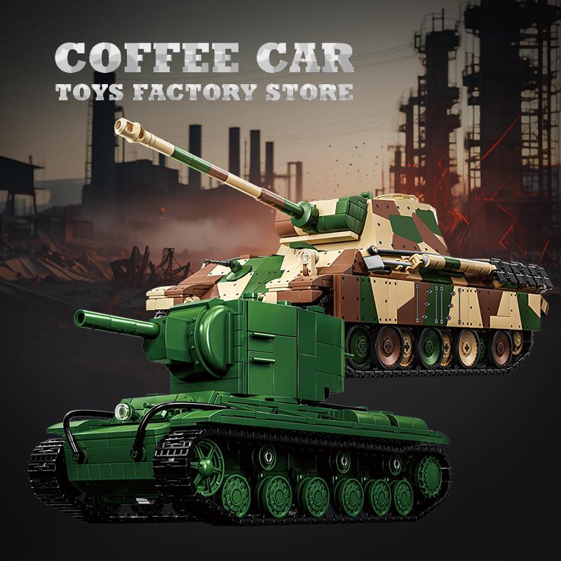 Ungiftiger Neuer Schwerer Panzer Bausteine Is-2 Klassische Serie Moc Steine T34-85 Mittlerer Panzer Modell Ww2 Gepanzerter Wagen Spielzeug Erwachsener Kinder Geschenk