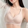Simple and Elegant Bra with Sexy No Underwire No Scar Smooth Surface Comfortable for Women Gathering and Supporting Bra Push Up Bra