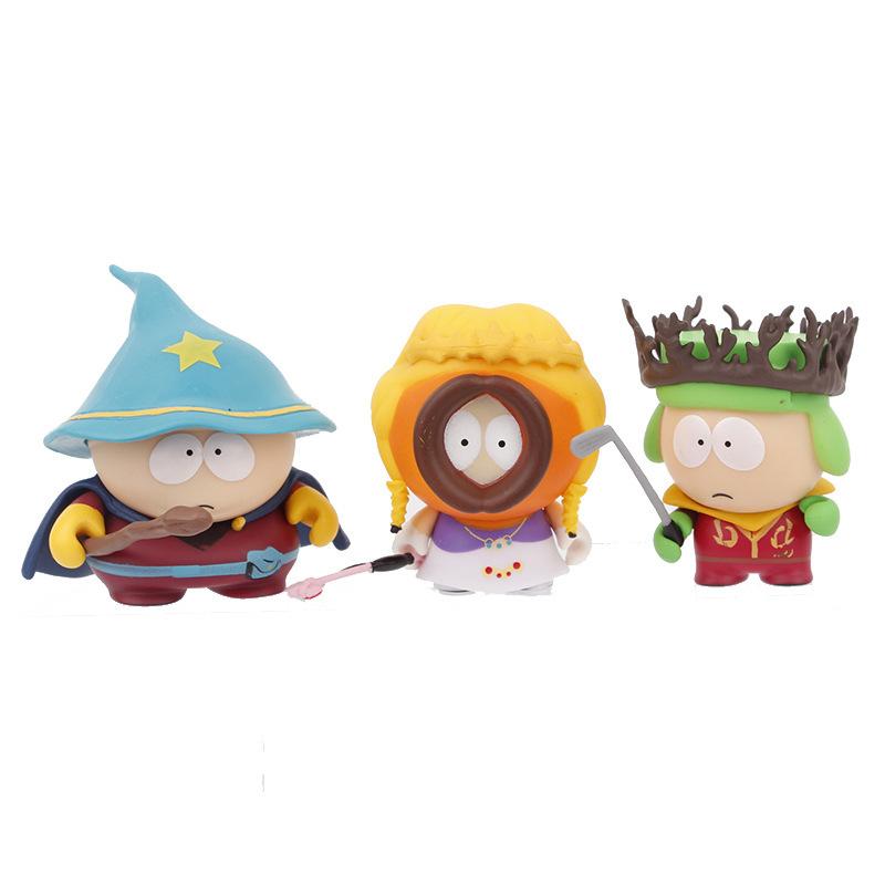 5 stk/sett South Park Anime-figurer Stick of Truth Kenny McCormick Stan Dukken Amerikansk Banddekorasjoner