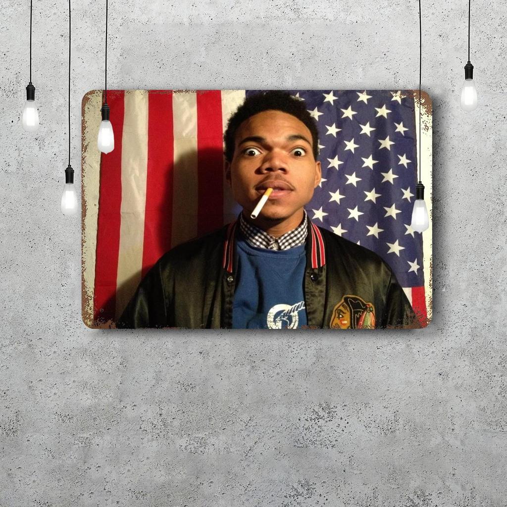 Chance the Rapper Classic Poster Rusty Metal Plaque Retro Decorative Plate Bar Man Cave Garage Club Metal Sign Wall Decoration