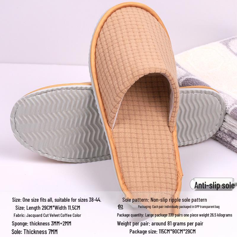 Disposable Non-slip Slippers for Hotels, B&Bs, and Beauty Salons