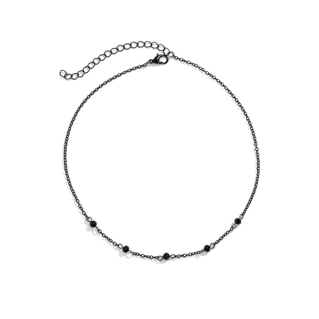 Ingemark Exquisite Elegante Schwarze Kristall Choker Halskette Damen Minimalismus Charme Schlüsselbein Dünne Kette 2026 Neujahrs Schmuck Geschenke